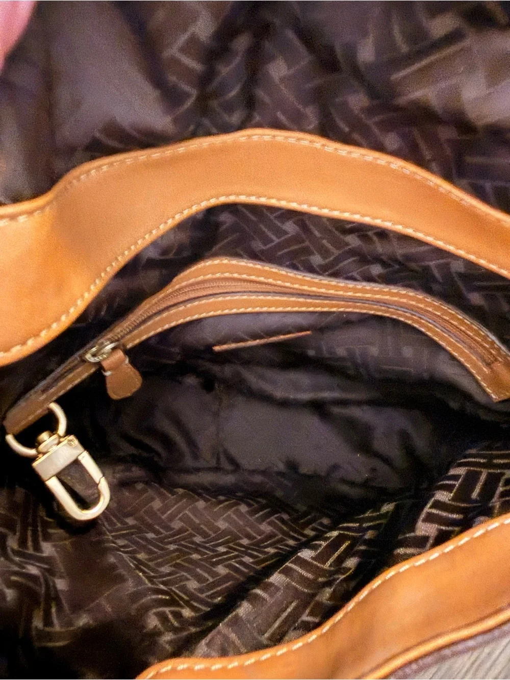 Cole Hahn Tan Leather Shoulder Bag